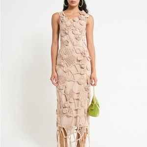 COPY - Cult Gaia Chandler Crochet Dress in Sand